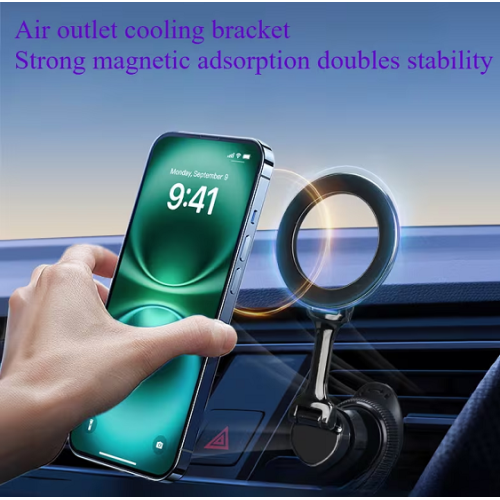 Μαγνητική βάση στήριξης smartphone αυτοκινήτου - G399 - 813461 - Silver