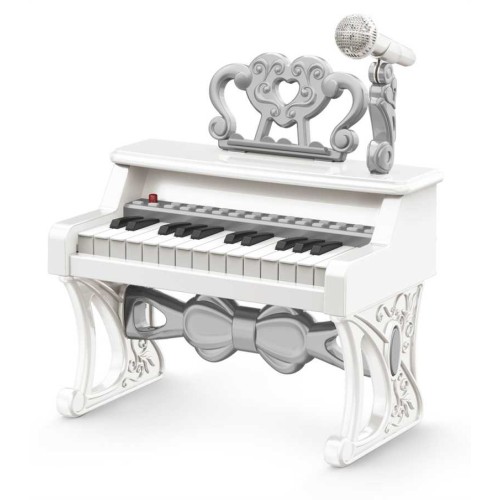 Παιδικό πιάνο mini με μικρόφωνο - 328-2825 - 233103 - White