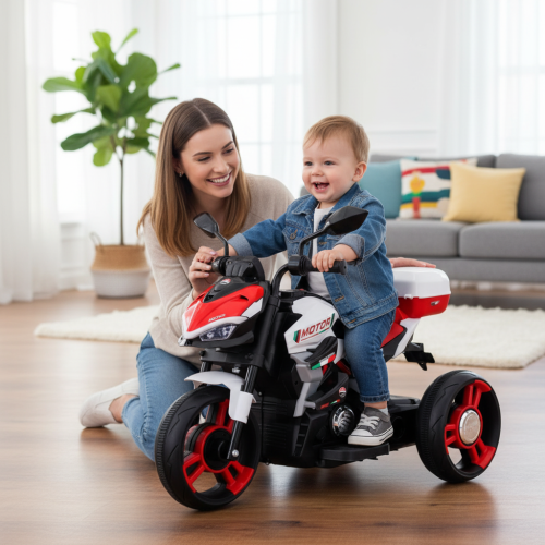Παιδικό ηλεκτροκίνητο τρίκυκλο scooter - YH-025 - 101147 - Red
