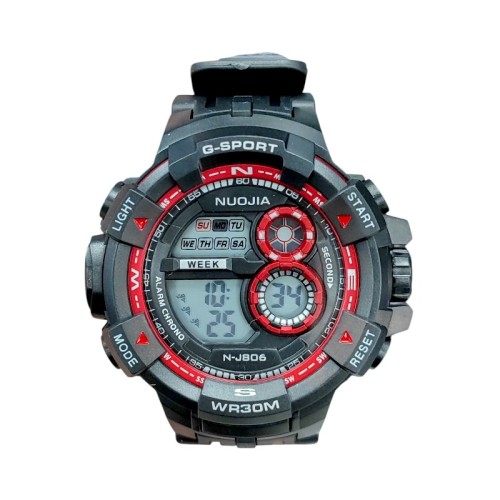 Ψηφιακό ρολόι χειρός - NJ806 - 115179 - Black/Red