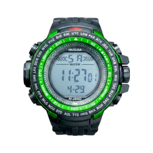 Ψηφιακό ρολόι χειρός - NJ820 - 115182 - Black/Green
