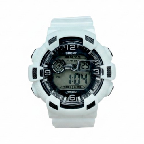 Ψηφιακό ρολόι χειρός - 73AB - 115195 - White