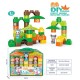 Σετ κατασκευών DIY με τουβλάκια - Forest Animals - 45pcs - JX6753 - 233046