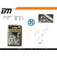 Στερεωτικά καρφιά ρόκα - 4mm - Σετ 12 πακέτα των 64 τεμαχίων - 200119