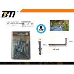 Στραβόβιδες με βύσμα - 3.5×40×17mm+E6 - Σετ 12 πακέτα των 9 ζευγαριών - 200904
