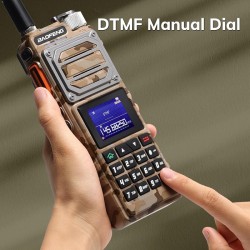 Φορητός πομποδέκτης UHF/VHF - UV25 - Baofeng - 402253 - Army Yellow