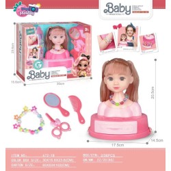 Κεφάλι κούκλας για χτένισμα & styling - 672-1B - 232418