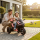 Παιδικό ηλεκτροκίνητο τρίκυκλο scooter - YH-029 - 101151 - Pink