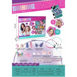 Σετ κατασκευής αξεσουάρ μαλλιών DIY - KSY996 - 233207