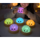 Παιχνίδι Squishy Dumpling Antistress φατσούλα με φωτισμό - 8.5cm - Πακέτο 12 τεμαχίων - 884983