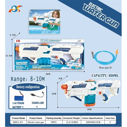 Ηλεκτρονικό νεροπίστολο - 650ml - QS811-213 - 232312