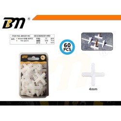 Σταυροί πλακιδίων - 4mm - Σετ 12 πακέτα των 60 τεμαχίων - 201499