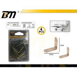 Μεταλλική γωνία στήριξης μαραγκών - 30*18*2mm - Σετ 12 πακέτα των 4 τεμαχίων - 206043