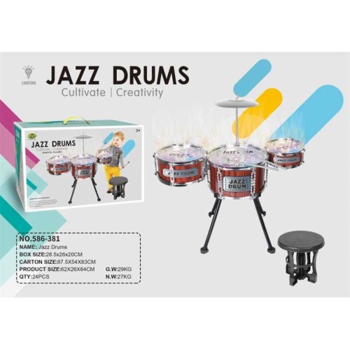 Παιδικό σετ Drums - Jazz Drums - 586-381 - 233085