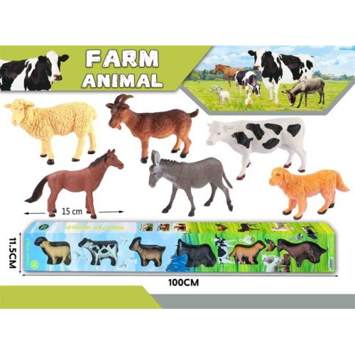 Σετ φιγούρες ζώων φάρμας - 6pcs - 660E - 232670