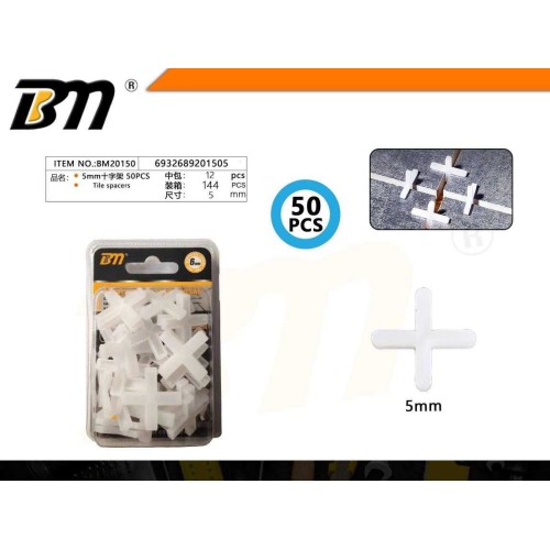Σταυροί πλακιδίων - 5mm - Σετ 12 πακέτα των 50 τεμαχίων - 201505