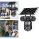 Ηλιακή κάμερα ασφαλείας IP τριπλή - WIFI - Security Camera - Q20 - 020324