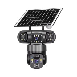 Ηλιακή κάμερα ασφαλείας IP τριπλή - WIFI - Security Camera - Q20 - 020324