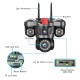 Κάμερα ασφαλείας IP τριπλή - Security Camera - Q83 - 020362