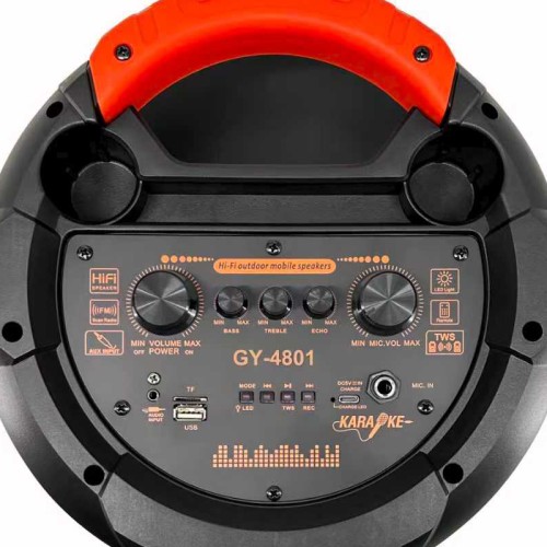 Φορητό ηχείο subwoofer με μικρόφωνο Karaoke - GY4801 - 160026