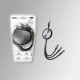 Πτυσσόμενο καλώδιο φόρτισης & data 3in1 - Fast Charge - EC6 - 1.2m - 220350