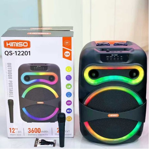Φορητό ηχείο subwoofer με μικρόφωνο Karaoke - QS-12201 - 260387