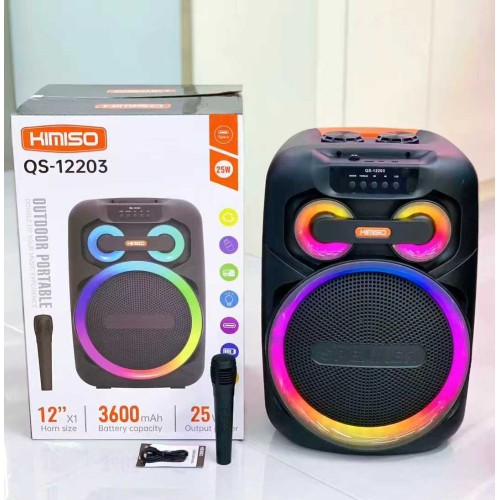 Φορητό ηχείο subwoofer με μικρόφωνο Karaoke - QS-12203 - 260370