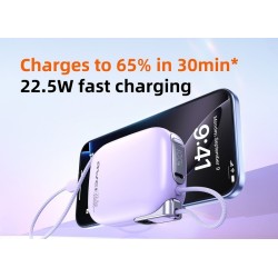Powerbank - 2in1 - Type-C & Lightning - MH-135 - 10.000mah - 22.5W - AWEI - 027540 - Black