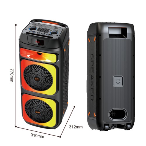 Φορητό ηχείο subwoofer με 2 μικρόφωνα Karaoke - ZQS-10225 - 102258