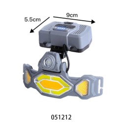 Φακός κεφαλής LED με ηλιακό πάνελ -  T67CS - 051212