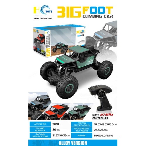 Τηλεκατευθυνόμενο αυτοκίνητο Τζιπ - Off Road - 3018-1:18 - 413113