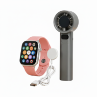 Σετ Smartwatch με ασύρματο ανεμιστήρα χειρός - FAN-50 PRO - 260295 - Orange