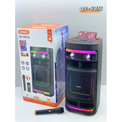 Φορητό ηχείο subwoofer με μικρόφωνο Karaoke - QS-6816 - 260455