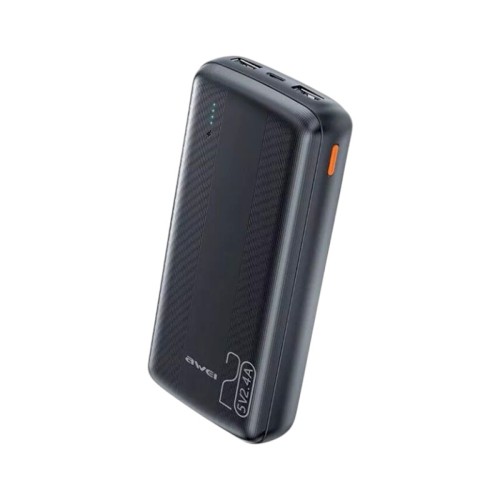 Powerbank - P19K - 20.000mah - 2.4A - AWEI - 260844 - Black