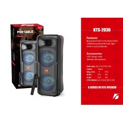 Φορητό ηχείο subwoofer με μικρόφωνο Karaoke - KTS-2036 - 720363