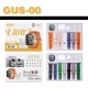 Σετ Smartwatch με 7 λουράκια και ασύρματα ακουστικά Bluetooth - GUS-00 - 260172 - Black