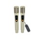 Σετ 2 ασύρματα μικρόφωνα - KMS-903MC - 509038 - Gold