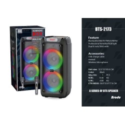 Φορητό ηχείο subwoofer με μικρόφωνο Karaoke - 8" - BTS-2173 - 721735