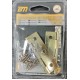 Μεντεσές ντουλαπιού πλακέ - 2.5" - Σετ 12 πακέτα των 2 τεμαχίων - 205787
