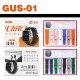 Σετ Smartwatch με 7 λουράκια - GUS-01 - 260189 - Black