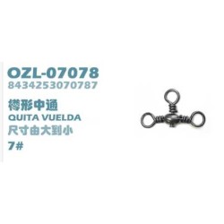 Στριφτάρι σταυρός - No.7 - 9pcs - 832599