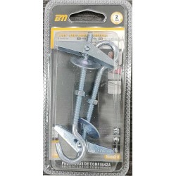 Βύσματα γυψοσανίδας με άγκιστρο - M5*100mm - Σετ 12 πακέτα των 2 τεμαχίων - 206678