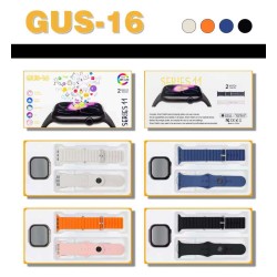 Σετ Smartwatch με 2 λουράκια - GUS-16 - 260202 - Black
