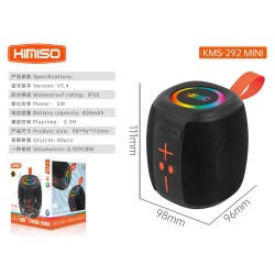 Ασύρματο ηχείο Bluetooth - KMS-292 MINI - 262926 - Black