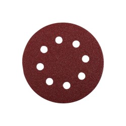 Φύλλα λείανσης για έκκεντρο τριβείο - 5pcs - 125mm - 80P - 8holes - Finder - 196249