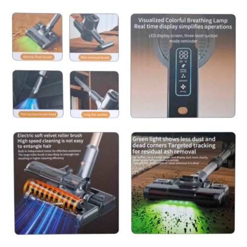 Ασύρματη ηλεκτρική σκούπα Stick - 2in1 - HB-818 - 260899 - White