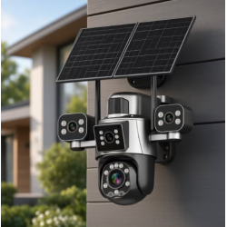 Ηλιακή κάμερα ασφαλείας IP τετραπλή - 65X 4G - Security Camera - 371211