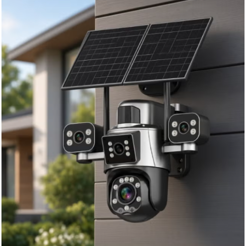Ηλιακή κάμερα ασφαλείας IP τετραπλή - 65X 4G - Security Camera - 371211