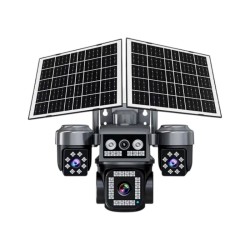 Ηλιακή κάμερα ασφαλείας IP τετραπλή - C011SQ - WiFi - Security Camera - 371228