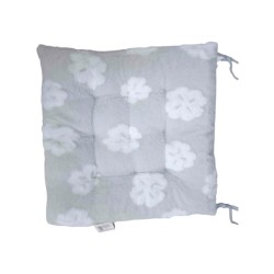 Μαξιλάρι καρέκλας γούνινο - 40x40cm - 571526 - Grey